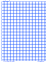 1/4 Inch Grid - Graph Paper, 4/inch Blue, Legal