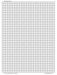 Gray Graph Paper, 1/inch Gray, Letter