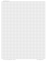 Graph Squares - Graph Paper, 8/inch LightGray, Letter