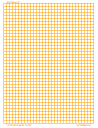 Grid Template - Graph Paper, 6/inch Orange, A4