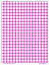 1/2 Inch Grid - Graph Paper, 2/inch Pink, A3