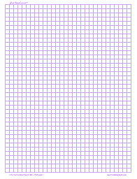 Print Grid Paper - Graph Paper, 6/inch Purple, A5