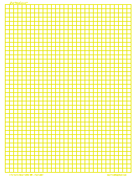 Cartesian Graph - Graph Paper, 8/inch Yellow, Legal