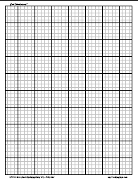 Black&LightGray 1 by 4 Per Inch Linear Engineering Graph Paper, Letter