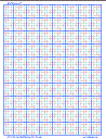 Blue&Watermark 1 by 10 Per Inch Linear Engineering Graph Paper, A5
