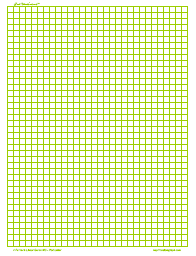 Green 15 by 3 mm Linear Engineering Graph Paper, A4