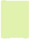 Green 15 by 3 mm Linear Engineering Graph Paper, A4