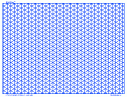 Isometric Grid - Graph Paper, 5/inch Blue, Full Page Land A4
