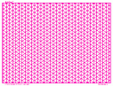 Graph Paper Isometric, 1/inch Pink, Full Page Land A5