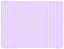 3 Dimensional Graph Paper, 3mm Purple, Full Page Land Letter
