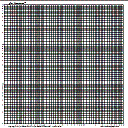Black Logarithmic 4V2H Cycle Graph Paper, Square Portrait A3