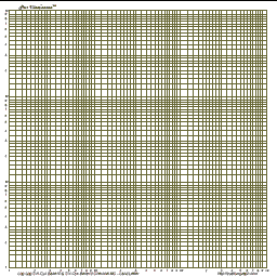 Log Scale Graph - Graph Paper, Charcoal 4 Cycle, Square Portrait Letter Graph Paper