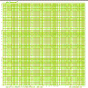 Logarithmic Scale Graph - Graph Paper, Green 1V4H Cycle, Square Portrait A3 Graph Paper