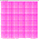 Logrithmic Paper - Graph Paper, Pink 1V3H Cycle, Square Landscape Legal Graphing Paper
