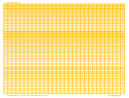 Semi Log Paper - Graph Paper, 2mm Amber, 4 Cycle Vertical, Land Letter