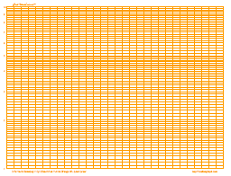 Semi Log Graphing - Graph Paper, 10/inch Orange, 1 Cycle Vertical, Land A4
